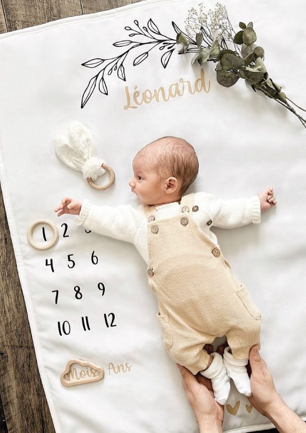 Gardez les premiers mois de bébé immortalisés en photos avec notre couverture  étape bébé